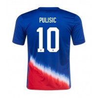 Spojené Štáty Christian Pulisic #10 Vonkajší futbalový dres Copa America 2024 Krátky Rukáv